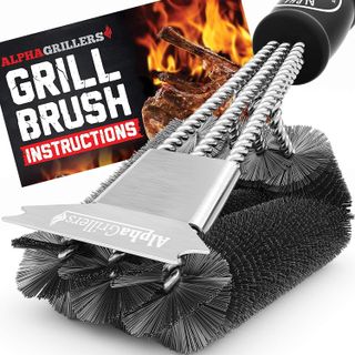 A grill brush 