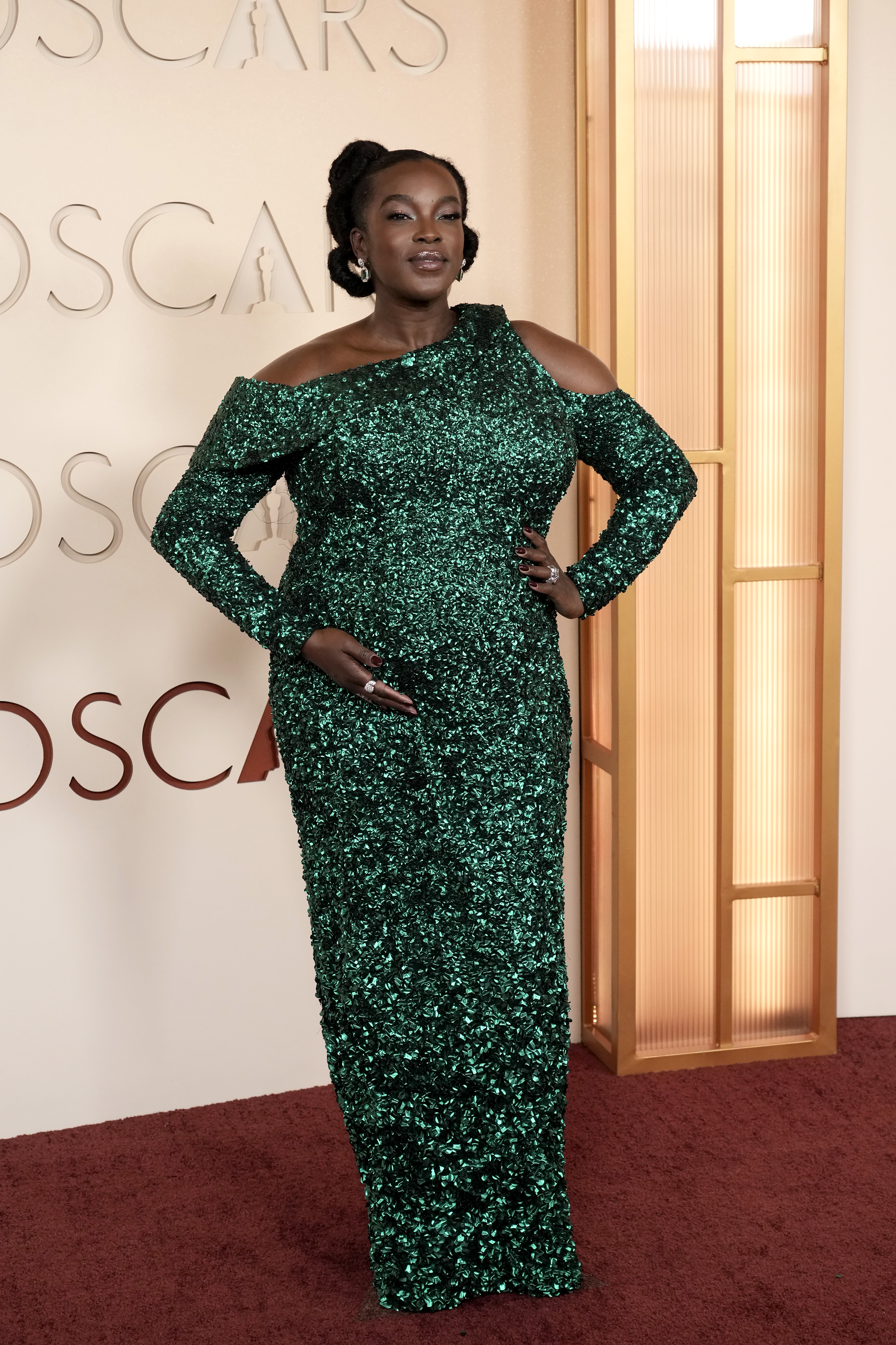Wumni Mosaku on the 2026 Oscars red carpet