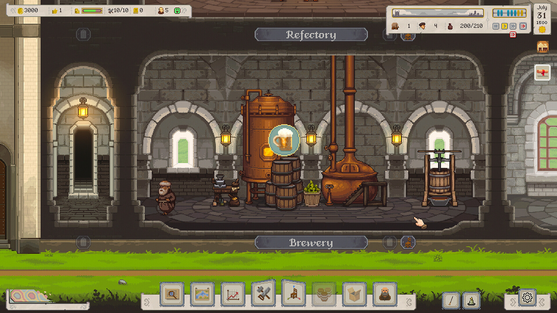 I made beer with monks and got called "your Maltiness" in this remarkably chill ale-brewing sim, and you can too with its free Steam Next Fest demo