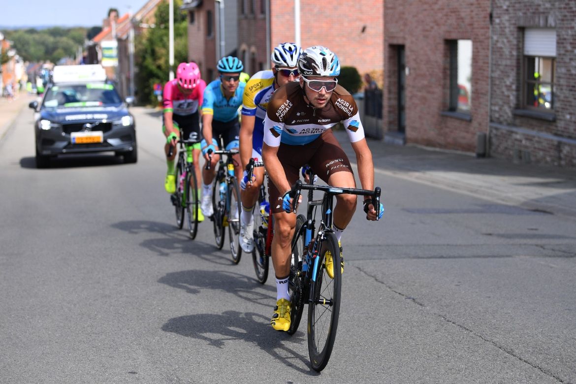 Alexis Gougeard (AG2R La Mondiale) leads the breakaway
