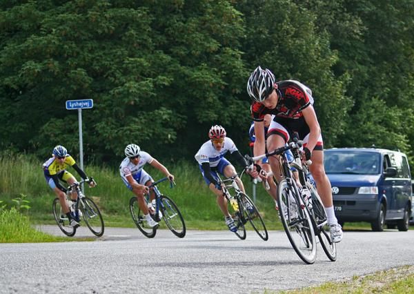 Team Knudsgaard had a man in the break and more in the peloton.