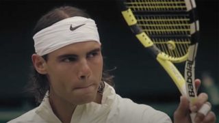 Rafael Nadal at 2008 Wimbledon.