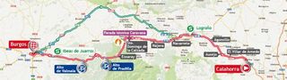 2013 Vuelta a Espana stage 17 map