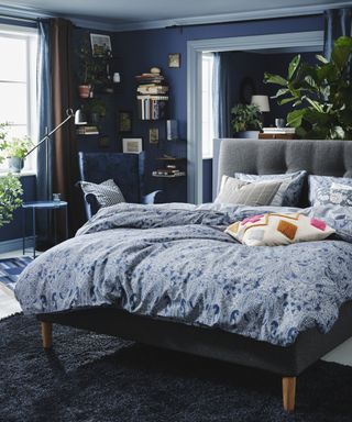 Home library ideas in bedroom by IKEA