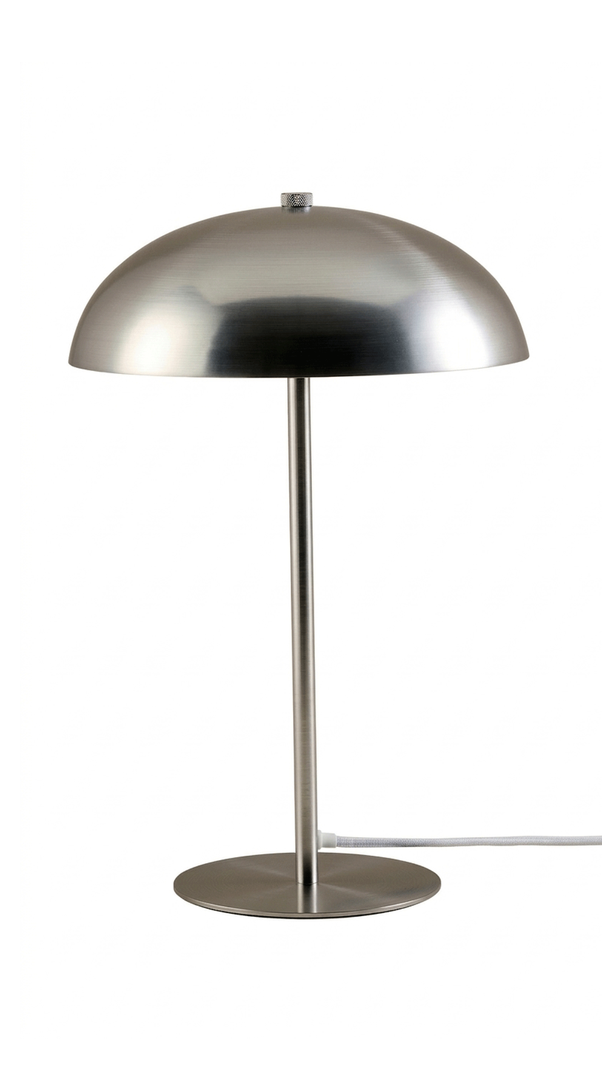 Silver Mushroom Stick Table Lamp