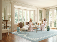 nicky and kathy hilton in an ornate living room