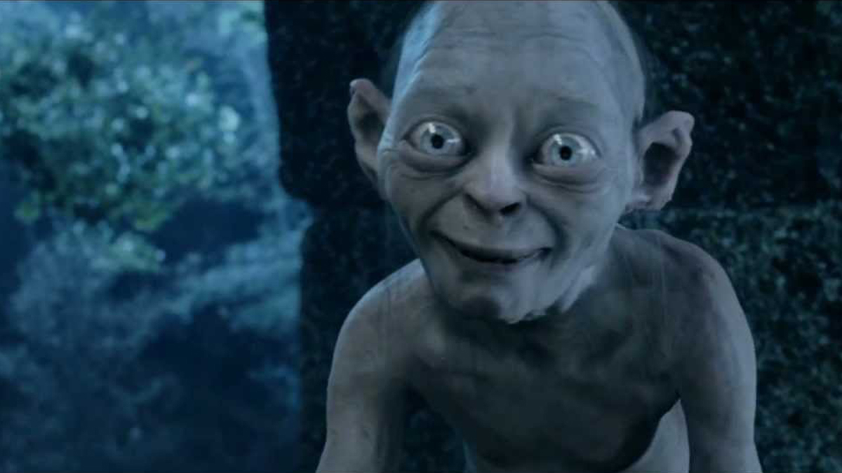 Smeagol banishes Gollum in The Lord of the Rings: The Two Towers