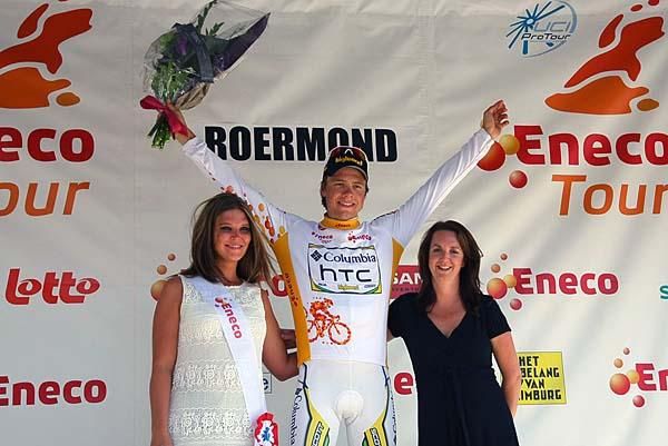 Edvald Boasson Hagen (Columbia-HTC) is awarded as the current overall leader.