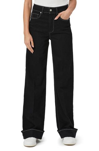 Sasha Cuff Wide Leg Jeans