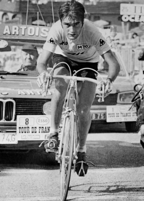 Luis Ocana on stage 8, on his way to winning his first Tour de France in 1973.