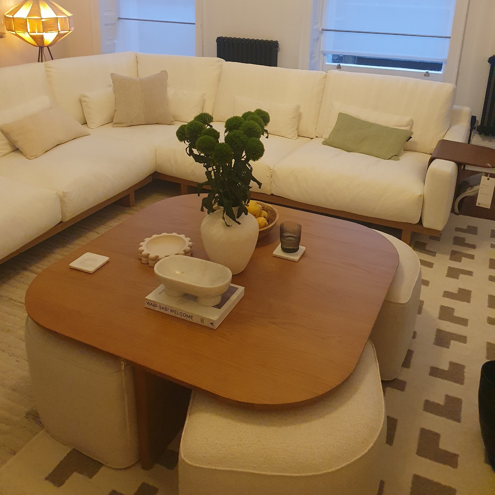 Castlery Hugg Square Nest of Coffee Table at the brand's showcase in London