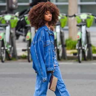 Boyfriend oversized hot sale denim jacket