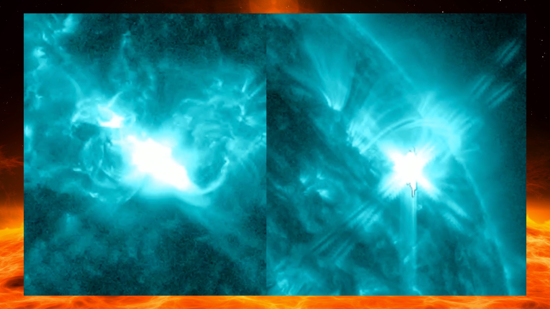 Sun explodes in a flurry of powerful solar flares from hyperactive sunspots (video) Space