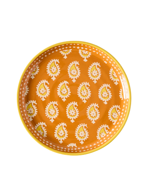 Orange Janpath Melamine Salad Plate