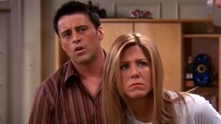 Matt LeBlanc and Jennifer Aniston on Friends.