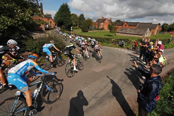 The peloton in rural Shropshire