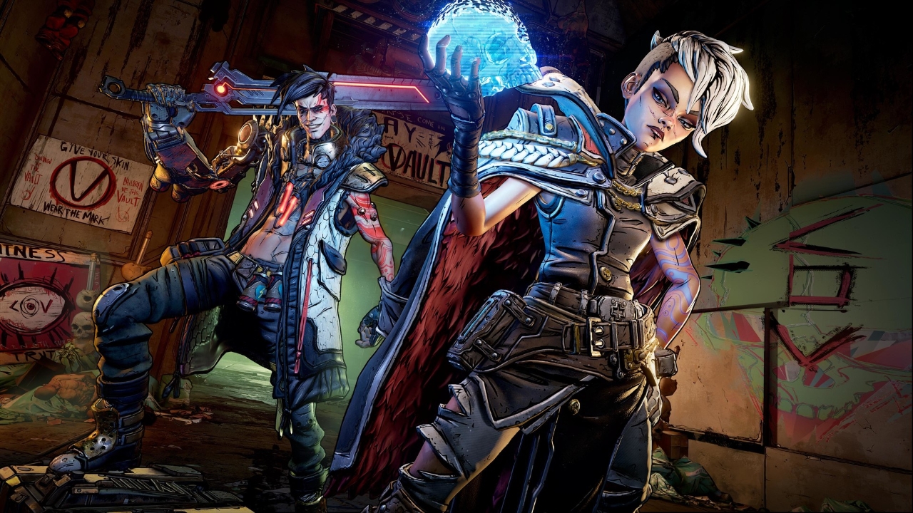 Tyreen and Troy, the villains in Borderlands 3