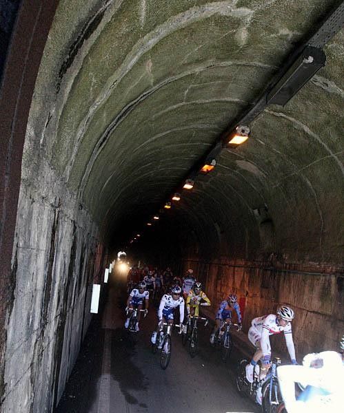 The peloton sees the light at the end of the tunnel.