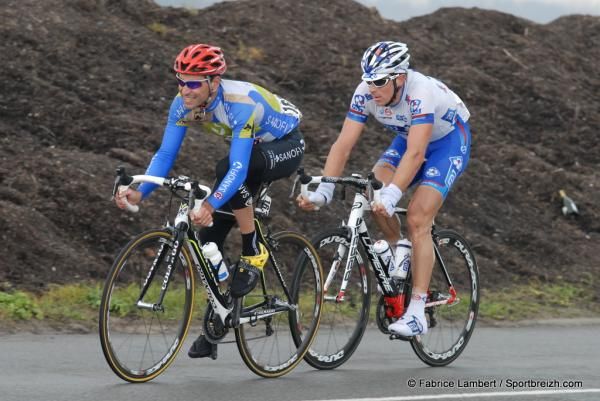 Remi Cusin (Team Type 1-Sanofi) and David Boucher (FDJ-BigMat) in the break