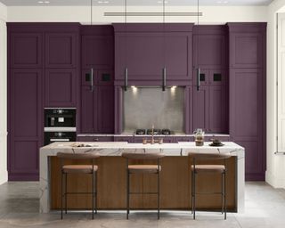 purple kitchen