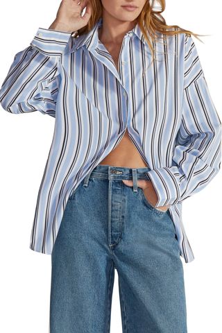 Favorite Daughter The Ex-Boyfriend Stripe Cotton Shirt