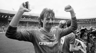 Liverpool FC 3-1 Everton FC, FA Cup Final 1986, Wembley Stadium, Saturday 10th May 1986. Post Match Scenes. Mark Lawrenson. (Photo by /Liverpool Echo/Mirrorpix/Getty Images)