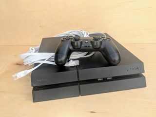PS4 with Ethernet cable