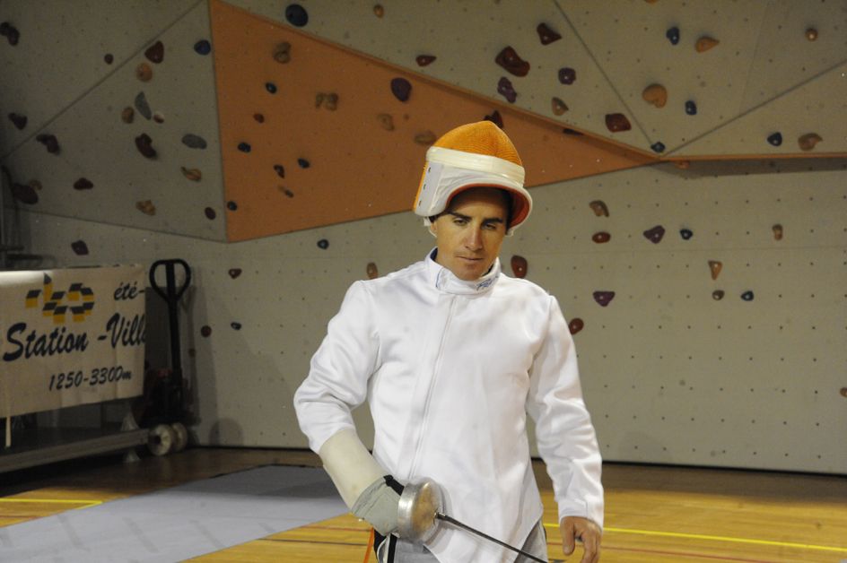 Samuel Dumoulin looked the part as a fencer