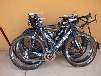 UnitedHealthcare riders are split between Boardman's aero AiR/9.8T and lightweight SLR 9.8T at this year's USA Pro Cycling Challenge.