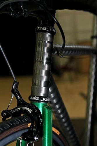 The unique finish is brushed right into the steel tubing.