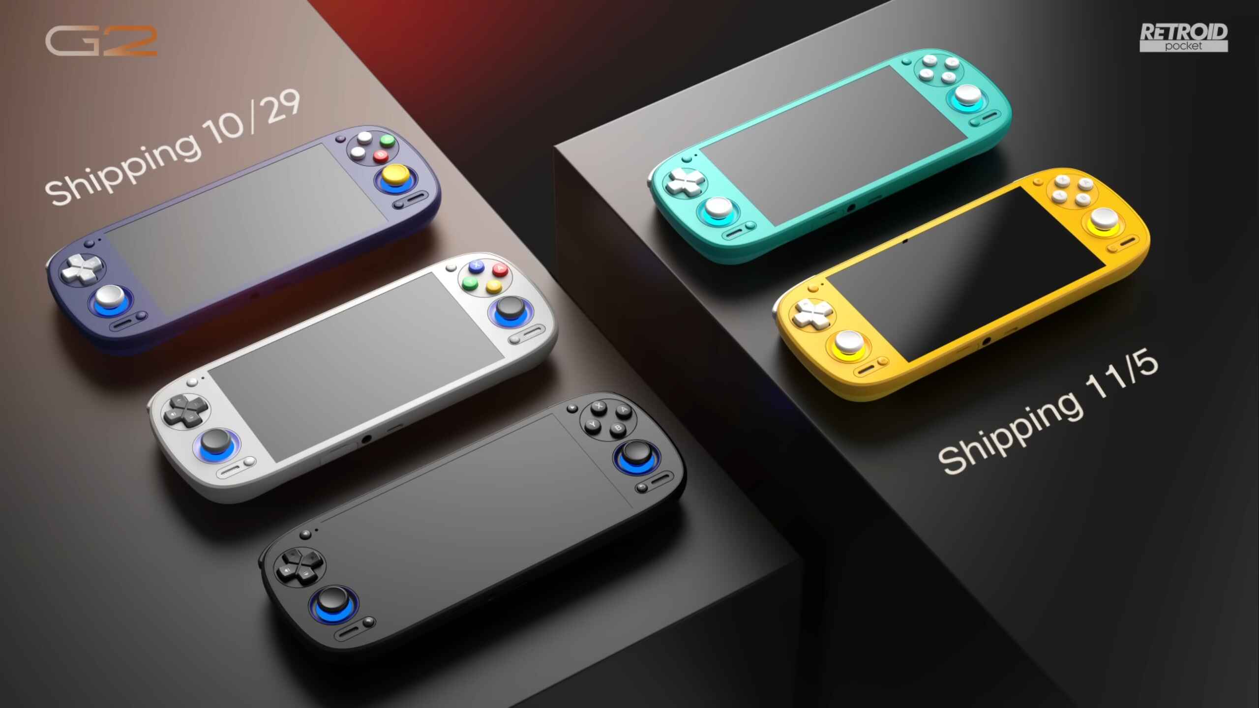 Retroid Pocket G2 Color Options render