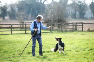 Alan Titchmarsh with Finn, Manor Farm's Border Collie
