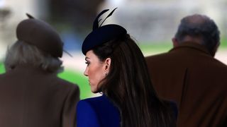 The Princess of Wales attends the Christmas Morning Service at Sandringham Church in 2023