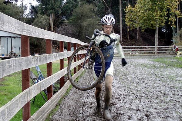 Josh running in the endless corral of goop.