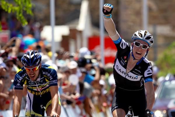 Cameron Meyer takes the win.