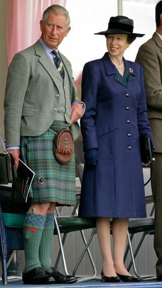 King Charles with Princess Anne