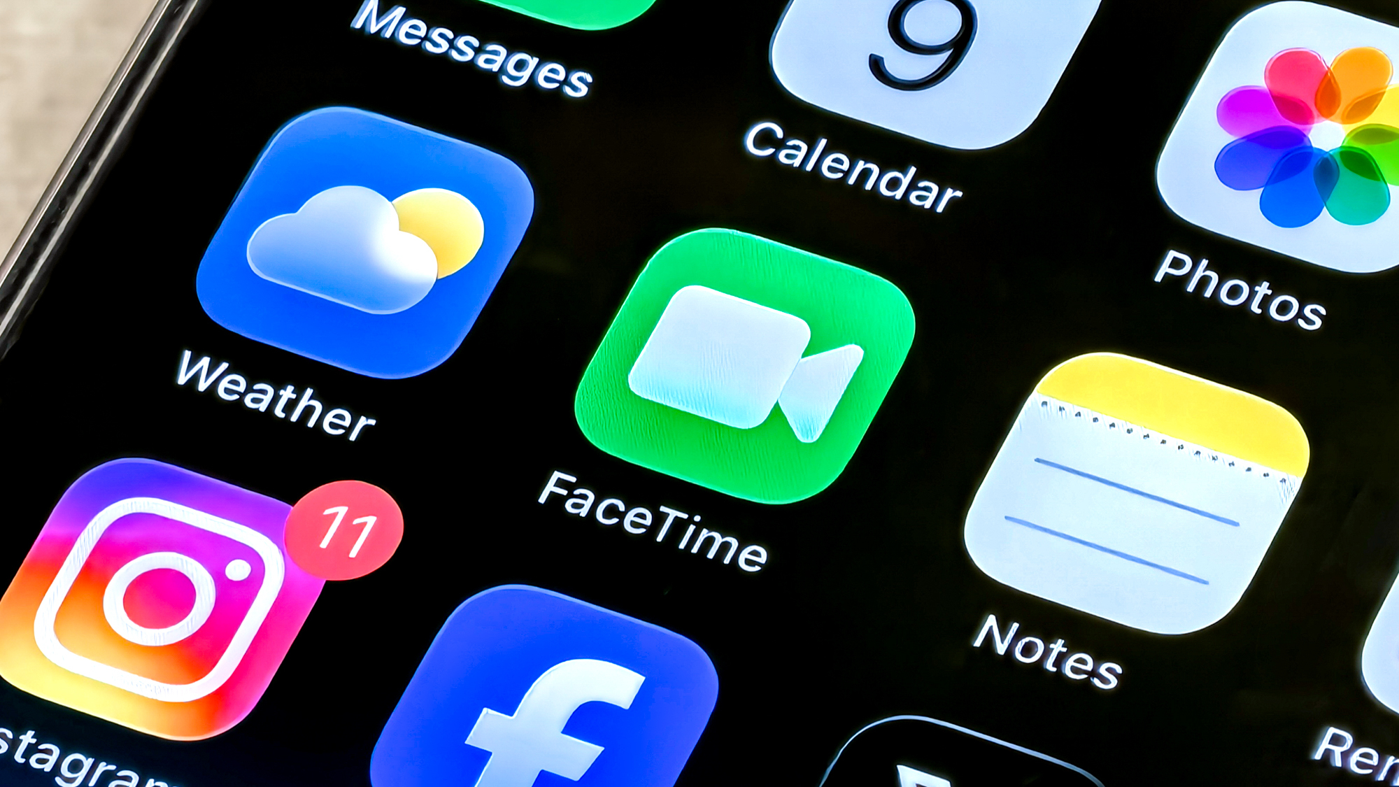 FaceTime Audio on an iPhone