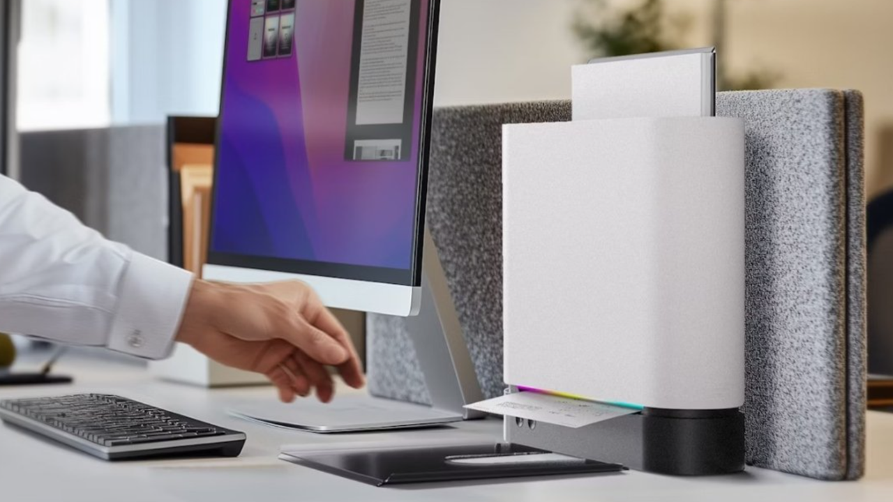 This is the most exciting printer design I've seen in years - and it reminds me of an obscure vertical Panasonic printer