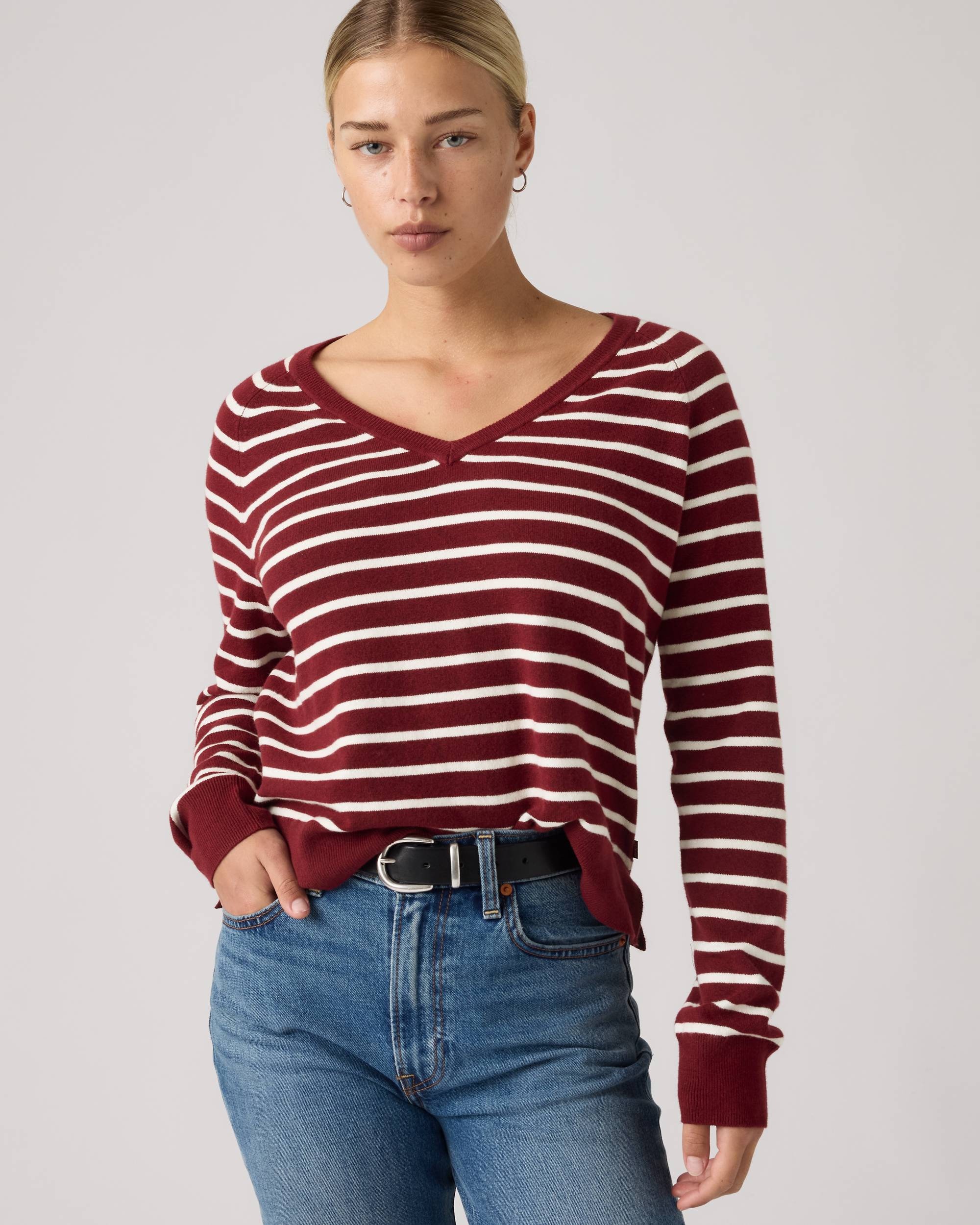 levi, Supersoft V-Neck Pullover Sweater