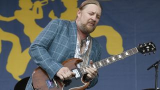 Derek Trucks of Tedeschi Trucks Band performs during the 55th Annual New Orleans Jazz & Heritage Festival at Fair Grounds Race Course on May 03, 2026 in New Orleans, Louisiana.