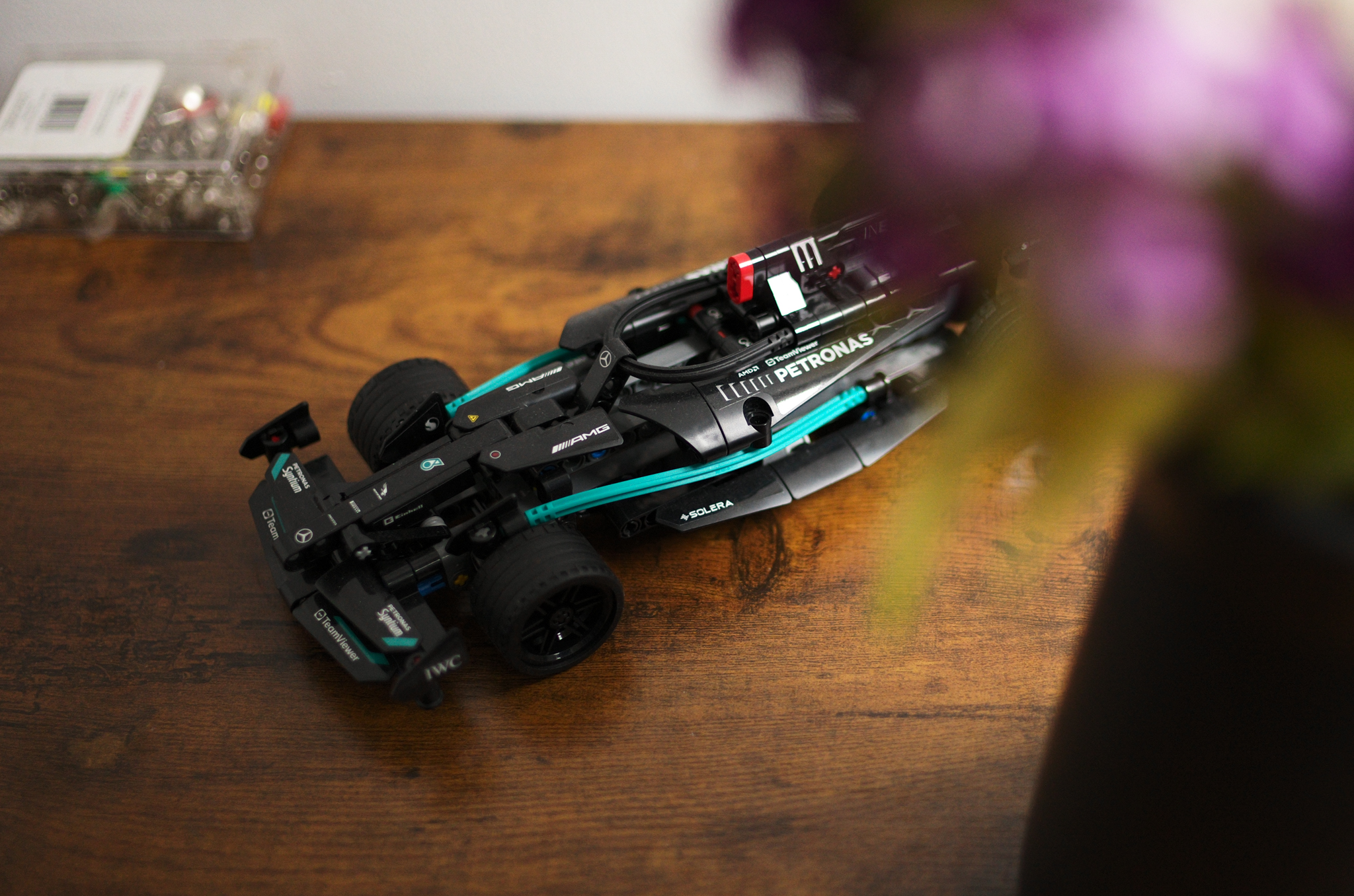 A photo of a Lego F1 car taken on a Leica M11-D rangefinder camera
