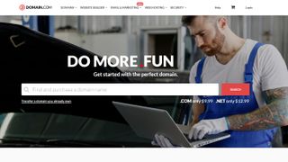 Domain.com homepage