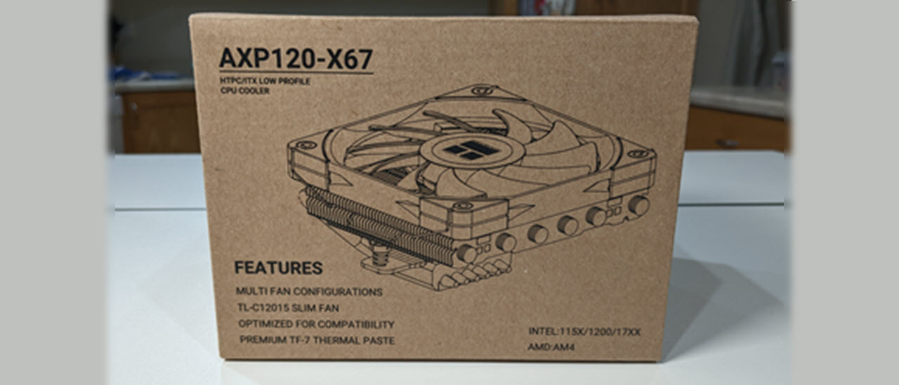 Thermalright propose l'AXP120-X67, un ventirad top-flow de 67 mm de haut