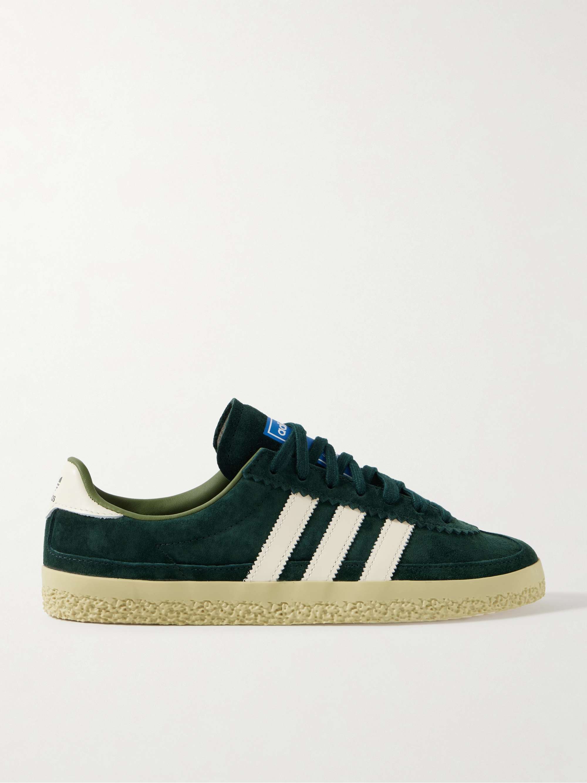 Roelle Spezial Leather-Trimmed Suede Sneakers