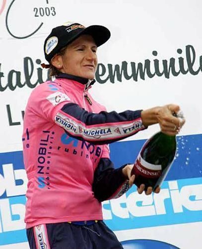 Edita Pucinskaite takes the lead in the Giro 2003