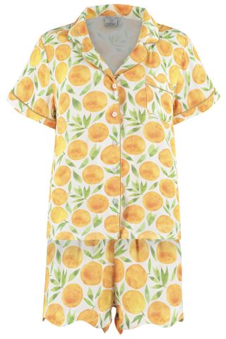 Nightire 100% bamboo clementine short sleepwear set
