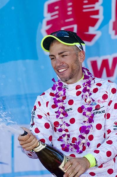Maurizio Gorato (GEOX/TMC) took out the polka-dot jersey in the King of the Mountains competition.