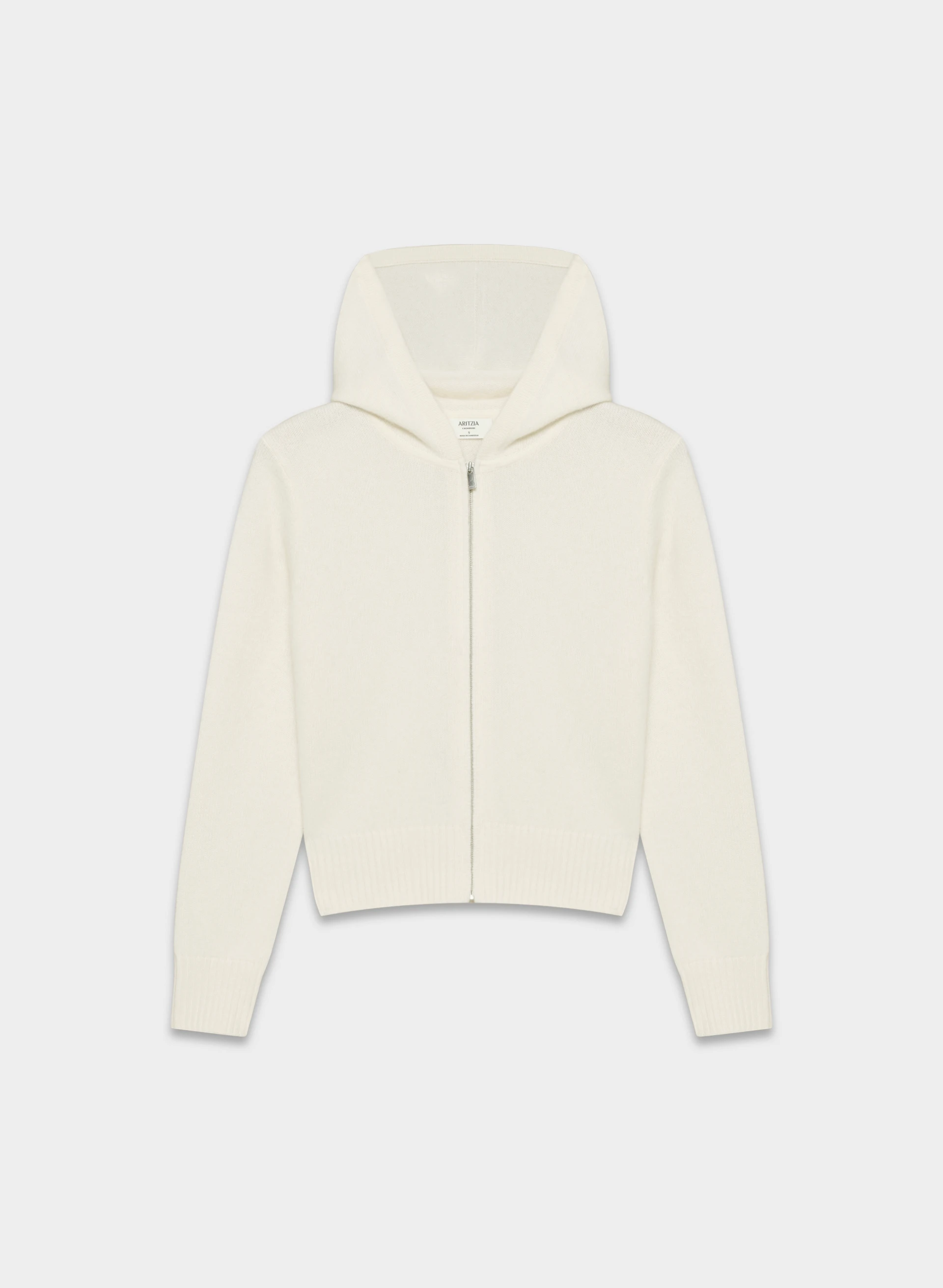 Essential Cashmere Hooded Zip-Up