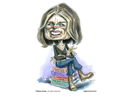 Editorial cartoon Gloria Steinem birthday