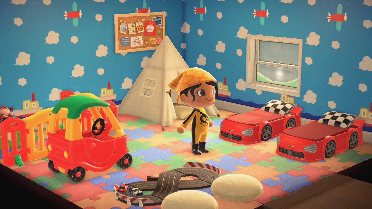 Decorating a kid's room in Animal Crossing: New Horizons